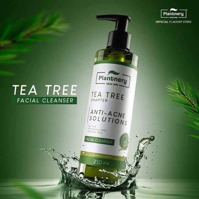 Plantnery Tea Tree Facial Cleanser 250ml - Deep Cleansing & Refreshing