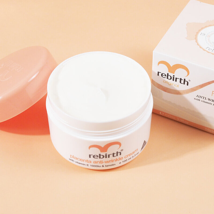 Rebirth Placenta Anti-Wrinkle Cream with Vitamin E 1000IU & Lanolin 100ml