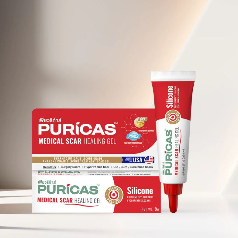 Puricas Medical Scar Healing Gel 9g - Effective Scar Treatment