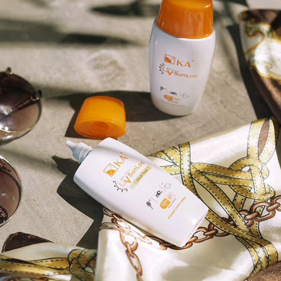 KA UV Perfect Sun Loc SPF50+/PA+++ Flesh Tone 60ml - High Sun Protection & Natural Finish