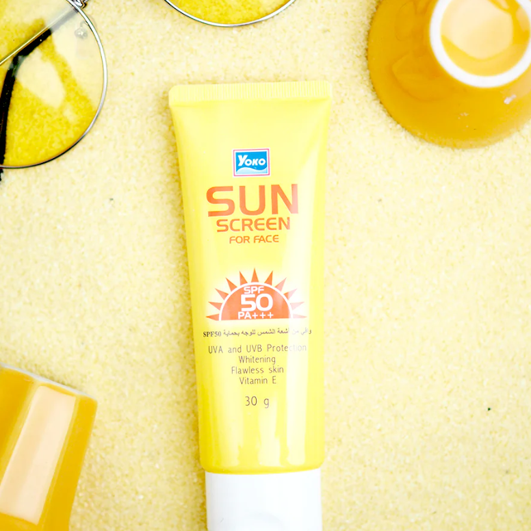 Yoko Face Sunscreen SPF50+ PA+++ 30g – Broad Spectrum UV Protection