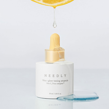 NEEDLY Vita C Glow Toning Ampoule 30ml - Brighten & Revitalize Skin
