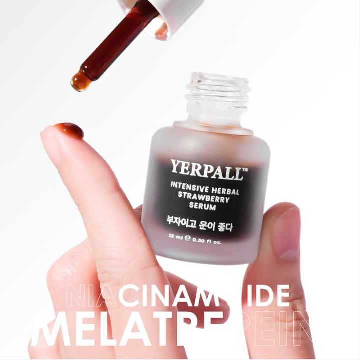 Yerpall Intensive Herbal Strawberry Serum 15g - Nourishing & Revitalizing Face Treatment