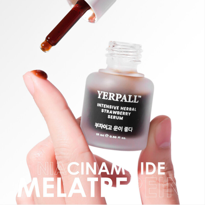 Yerpall Intensive Herbal Strawberry Serum 15g - Nourishing & Revitalizing Face Treatment