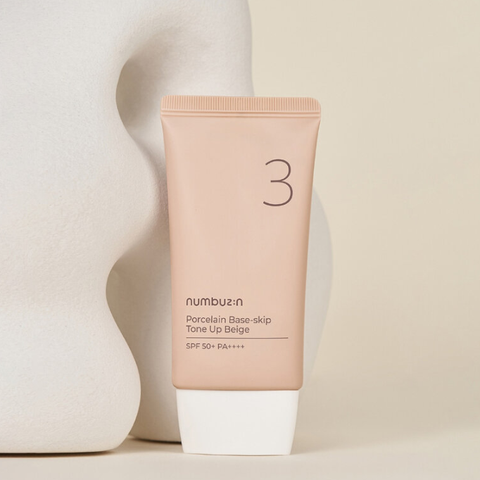 Numbuzin No.3 Porcelain Base – Tone Up Beige 50ml