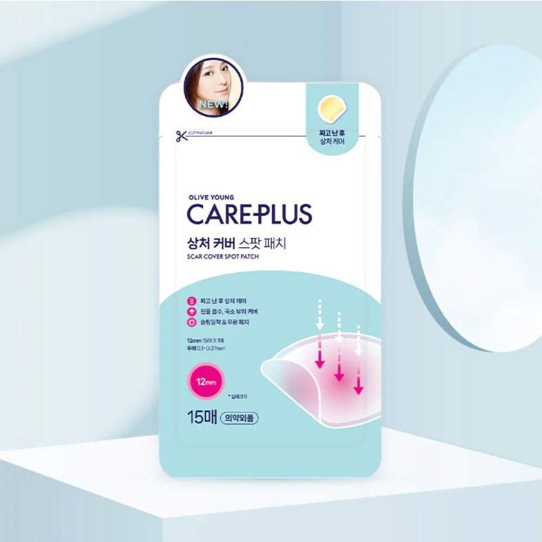 Olive Young Care Plus Scar Cover Spot Patch - 15 Dots