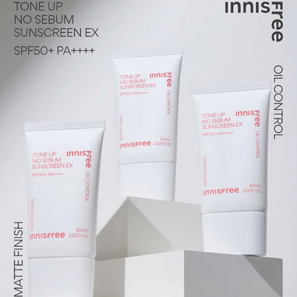 Innisfree Tone Up No Sebum Sunscreen 60ml – Mattifying UV Protection
