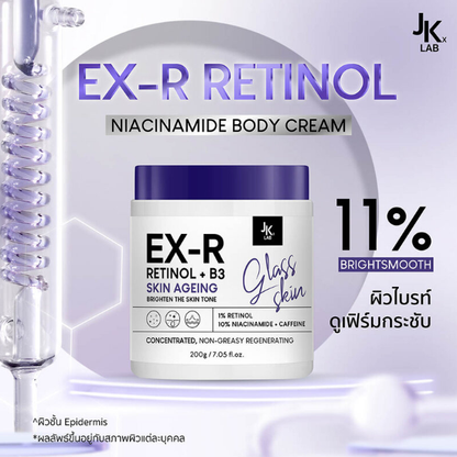 JKxLab EX-R Retinol & Niacinamide White Body Cream 200g