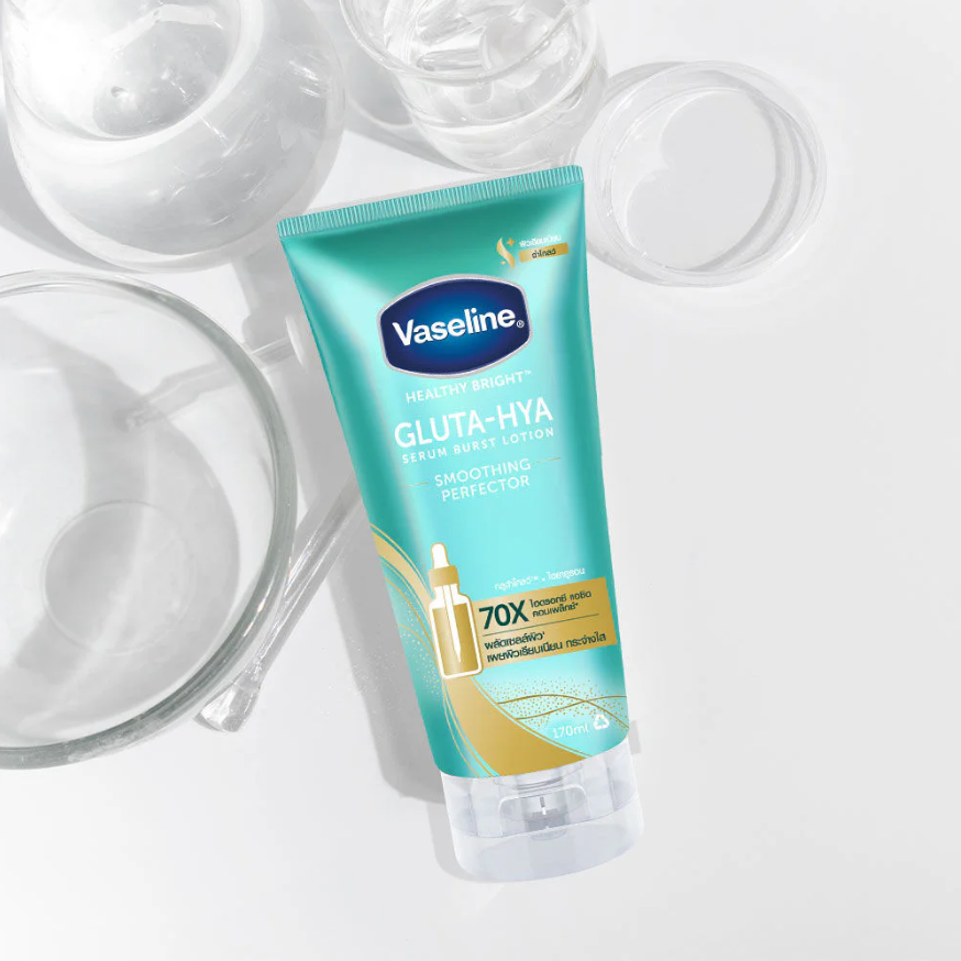 Vaseline Healthy Bright Gluta-Hya Serum Burst 170ml - Smoothing & Brightening Perfector