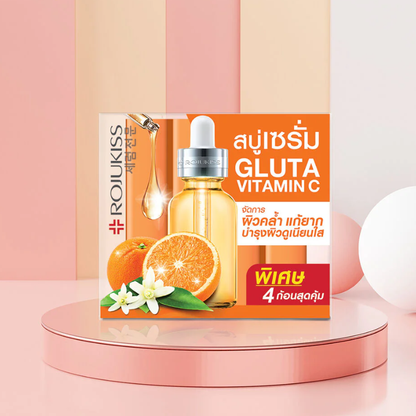 Rojukiss Gluta-Vit C Poreless Serum Soap - 30g (Pack of 4)
