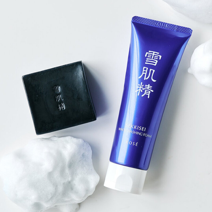 KOSE Sekkisei White Washing Foam - 130g for Bright, Clear Skin