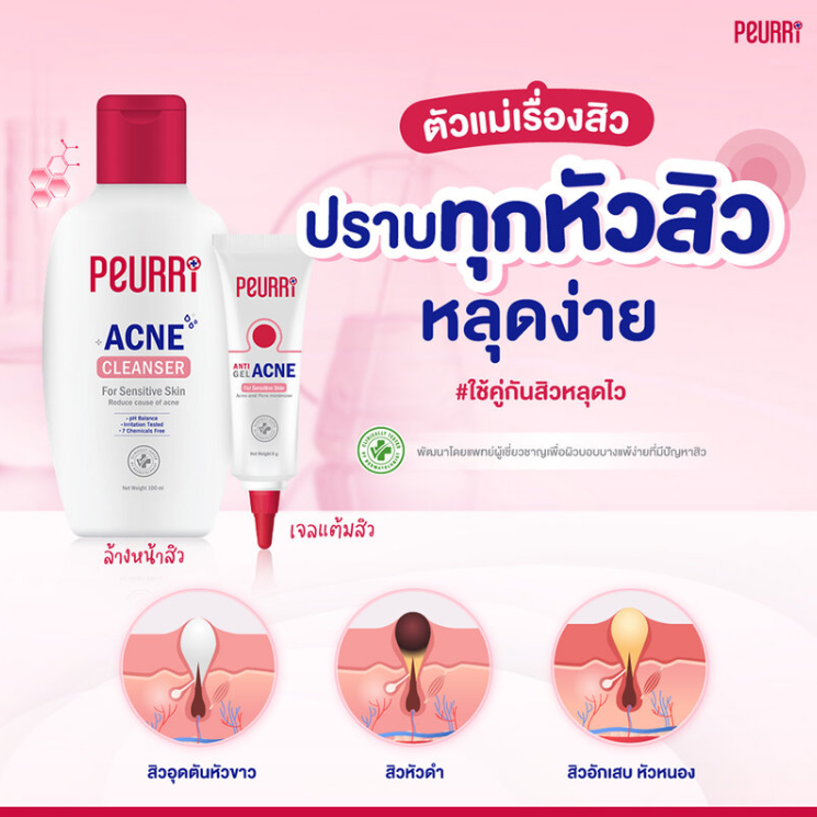 Peurri Rapid All Acne Clear Gel 8g - Fast Acne Relief