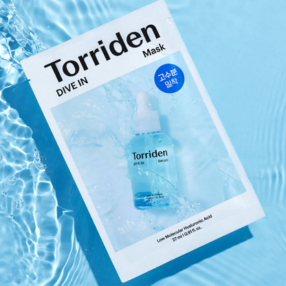 Torriden Dive In Low Molecule Hyaluronic Acid Mask Sheet - 27ml (Pack of 6)