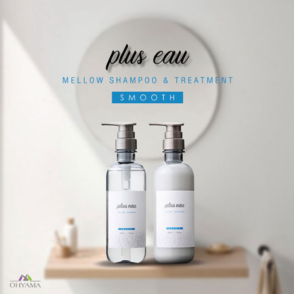 PLUS EAU Mellow Smooth Hair Shampoo 450ml - Nourishing & Frizz Control