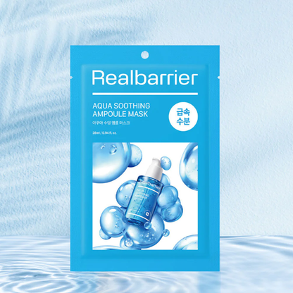 Real Barrier Aqua Soothing Ampoule Mask - 28ml (Pack of 10)