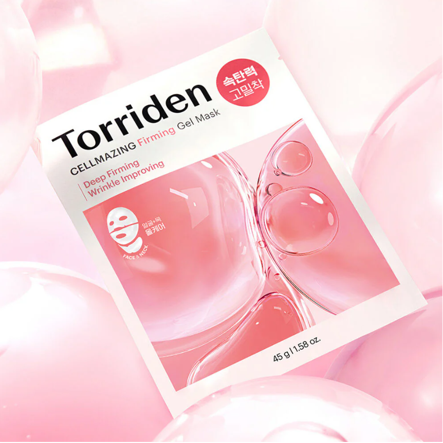 Torriden Cellmazing Firming Gel Mask Sheet for Face & Neck - 45g (Pack of 6)