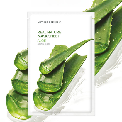 Nature Republic Aloe Real Mask Sheet - 23ml (Set of 3)