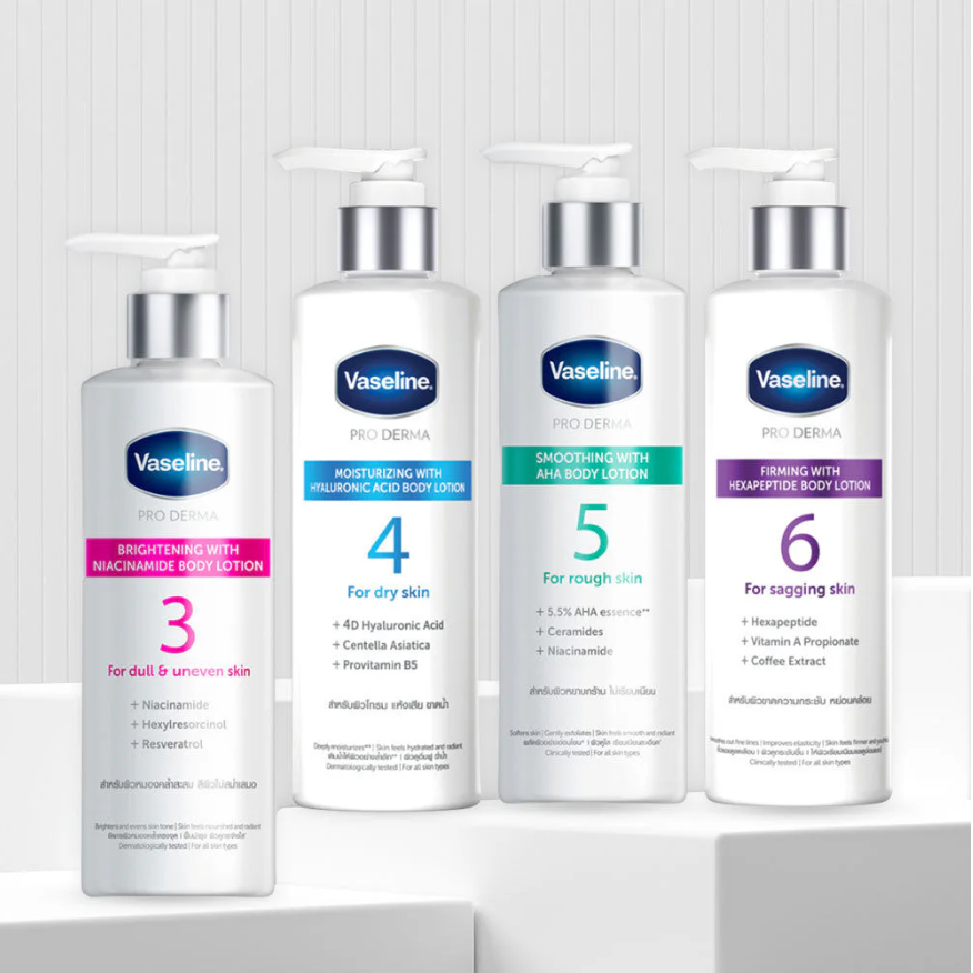 Vaseline Pro Derma Moisturising Body Lotion with Hyaluronic Acid - No. 4, 250ml