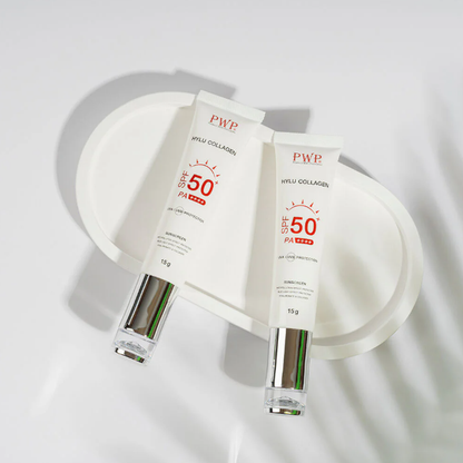 PWP Hylu Collagen SPF50+ PA++++ 15g – Superior sun protection & skin nourishment