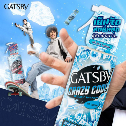 GATSBY Crazy Cool Body Water – Ocean Fresh, 170ml