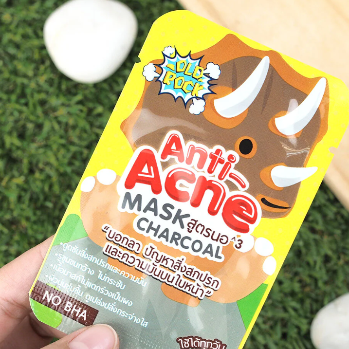 Old Rock Anti-Acne Charcoal Mask 4g – Pack of 3