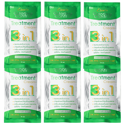 Green Bio Elracle 3-in-1 Odorless Hair Treatment Cream 30ml (Pack of 6)
