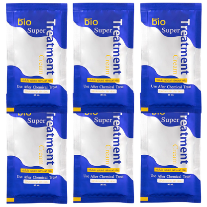 Green Bio Super Treatment Hair Cream 30ml - Pack of 6 for Deep Nourishment
