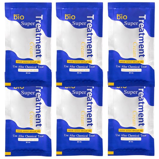 Green Bio Super Treatment Hair Cream 30ml - Pack of 6 for Deep Nourishment