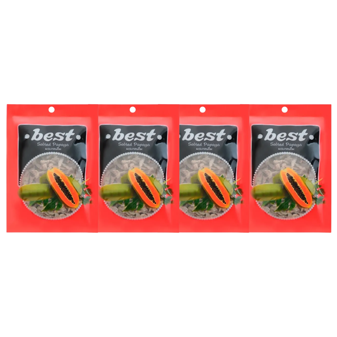 Premium Salty Dried Papaya – 40g Pack of 4