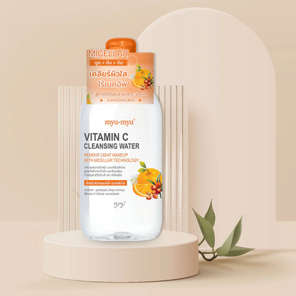 Myu-myu Vitamin C Cleansing Water 300ml – Gentle & Refreshing Face Cleanser