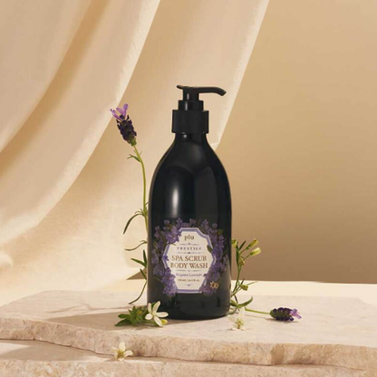 Plu Prestige Spa Body Wash & Scrub with Bergamot & Lavender – 500g