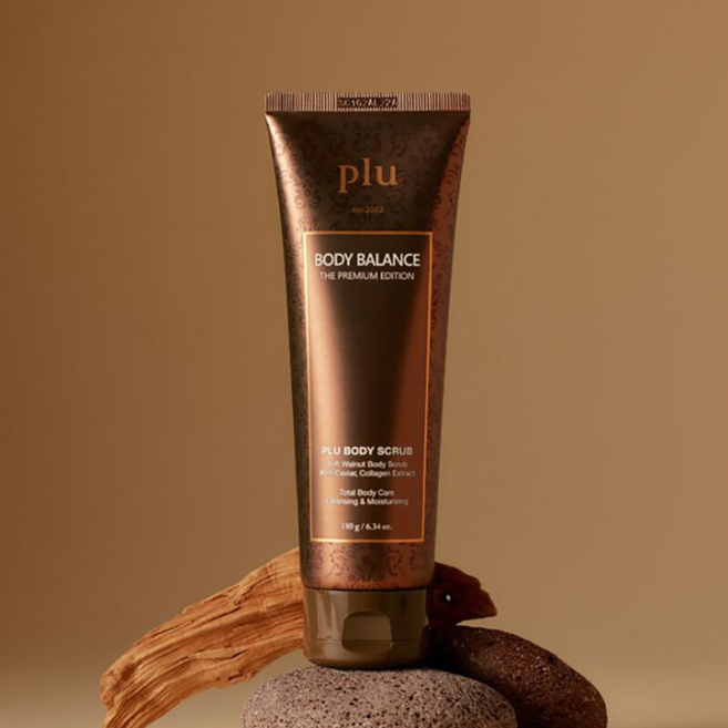 Plu Body Balance Premium Exfoliating Scrub 180g - Natural & Rejuvenating