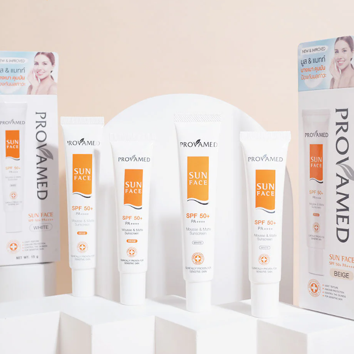 Provamed Sun Face SPF50/PA++++ White 15g - Sunscreen for Bright, Protected Skin