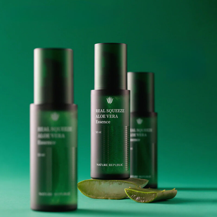 Nature Republic Real Squeeze Aloe Vera Essence 50ml - Hydrating & Soothing
