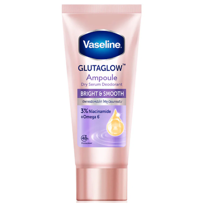 Vaseline - GlutaGlow Ampoule Dry Serum Deodorant, Bright and Smooth 45ml.