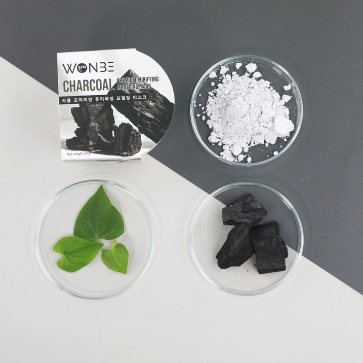 WONBE Charcoal Premium Purifying Modeling Mask – 24g (Pack of 3)