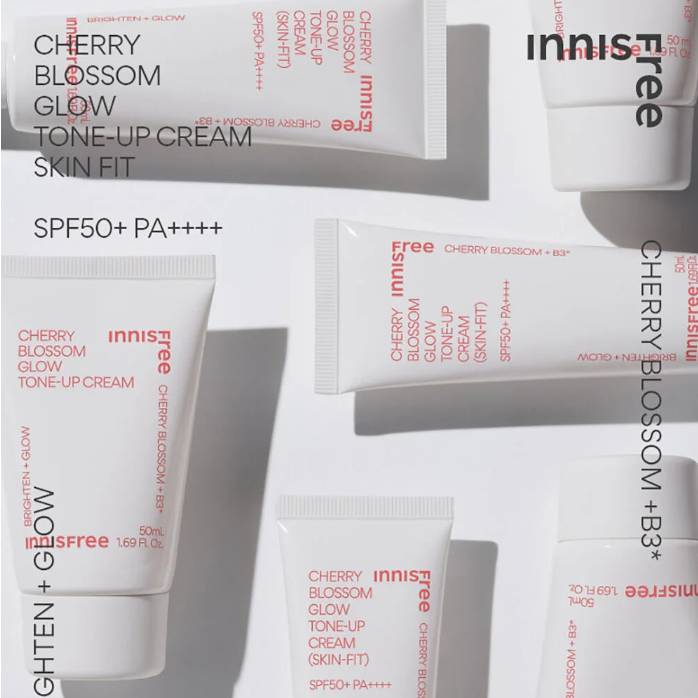 Innisfree Jeju Cherry Blossom Tone-Up Cream 50ml - Brightening & Hydrating