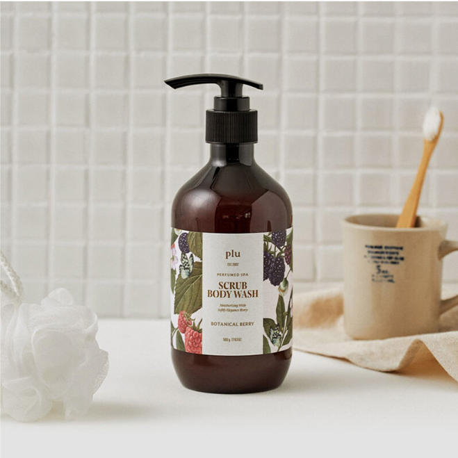 Plu Perfumed Spa Body Wash Botanical Berry 500g - Luxurious & Refreshing