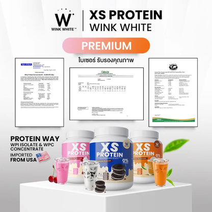 WinkWhite XS Protein Powder – Pink Milk Flavor, 240g