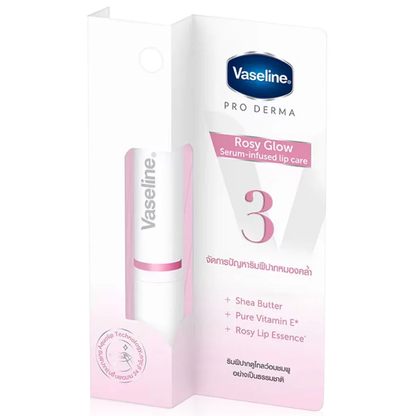 Vaseline Pro Derma Lip Care Rosy Glow Serum No.3 - 1.8g