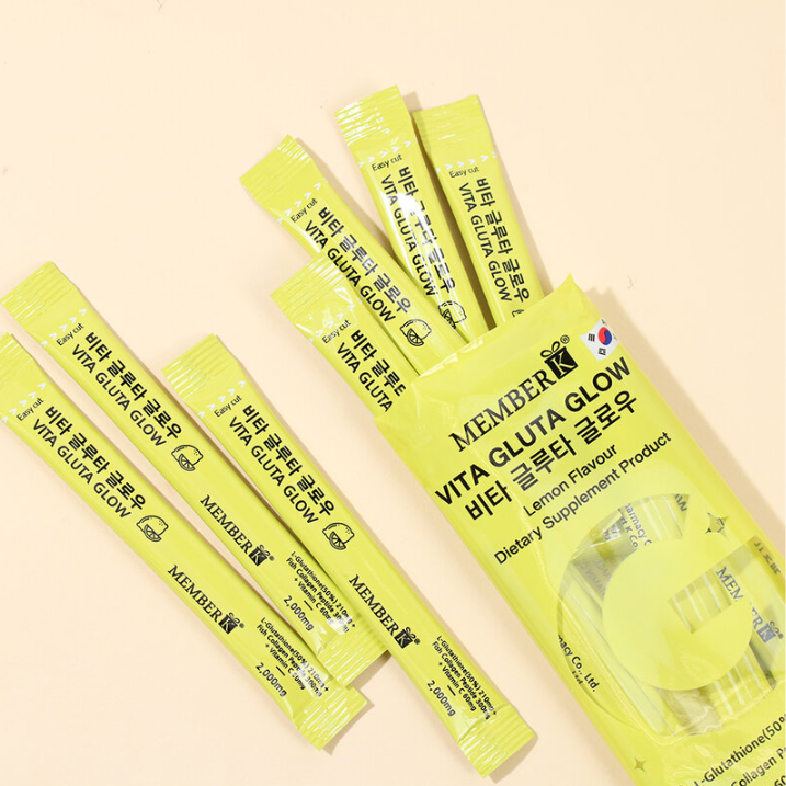 Memberk - Vita Gluta Glow Lemon Flavour 2g. (10 Sachets)