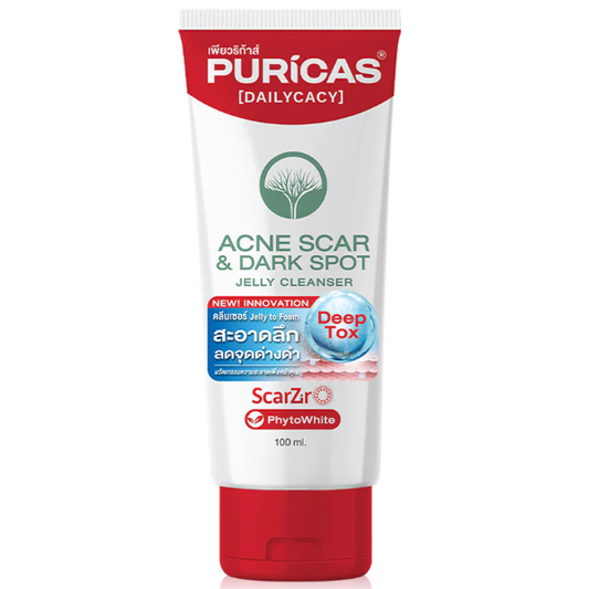 Puricas Acne Scar & Dark Spot Jelly Cleanser 100ml - Gentle & Effective