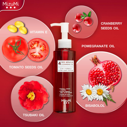 MizuMi - 4 Red Miracle Cleansing Oil 150ml.