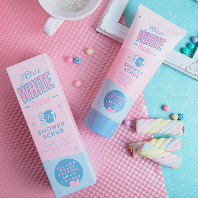 Yobelle - White Passion Shower Scrub 200g.