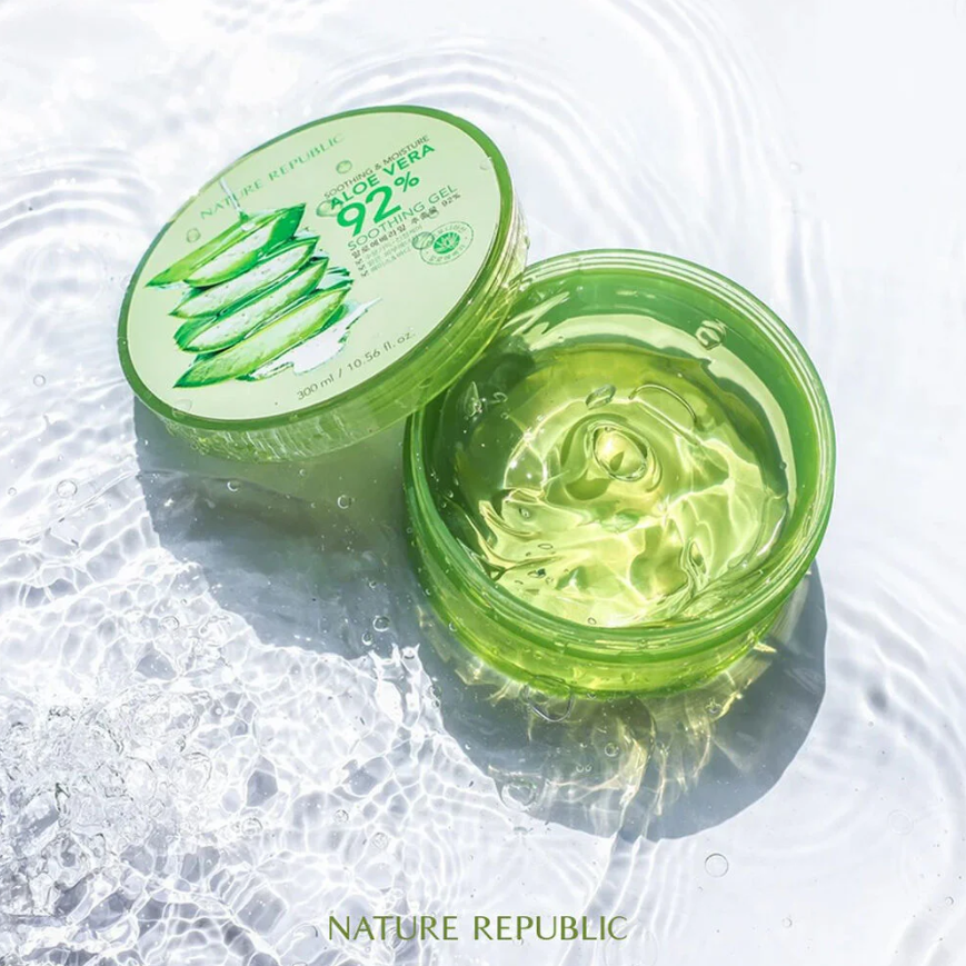 Nature Republic Aloe Vera 92% Soothing Gel - 300ml for Active Hydration