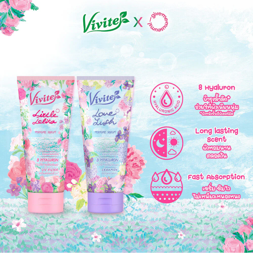 Vivite Hyaluron Hand & Body Perfume Serum Little Lolita 180ml