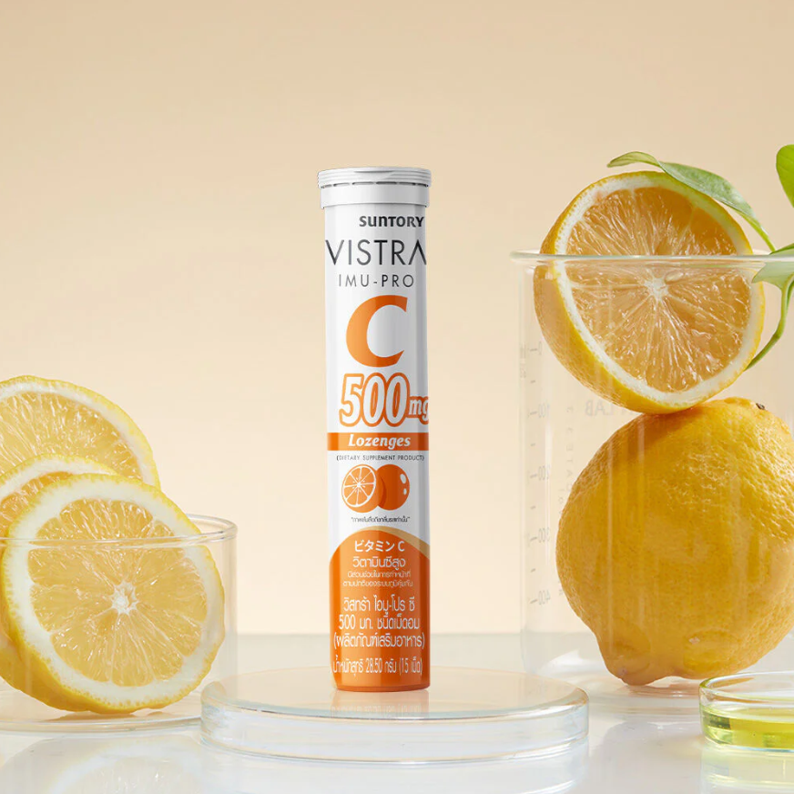 Vistra Imu-Pro Vitamin C Lozenges 500mg – Pack of 3 (15 Tablets Each)