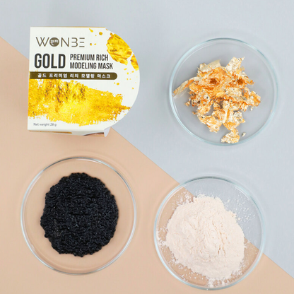 WONBE Gold Premium Rich Modeling Mask - 28g x 3 Pack