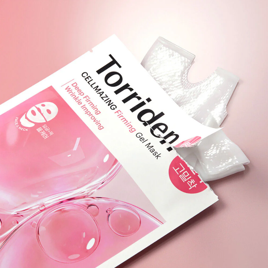 Torriden Cellmazing Firming Gel Mask Sheet for Face & Neck - 45g (Pack of 6)