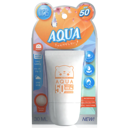 Kanda UV Aqua Sunscreen Nude Tone Up SPF50/PA+++ 30ml